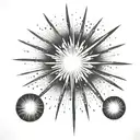 fireworks exploding tattoo design idea