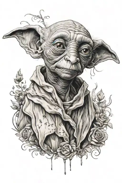 Dobby Harry Potter tattoo design idea