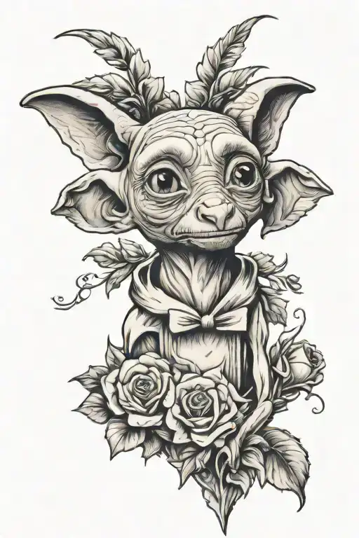 Dobby Harry Potter tattoo design idea