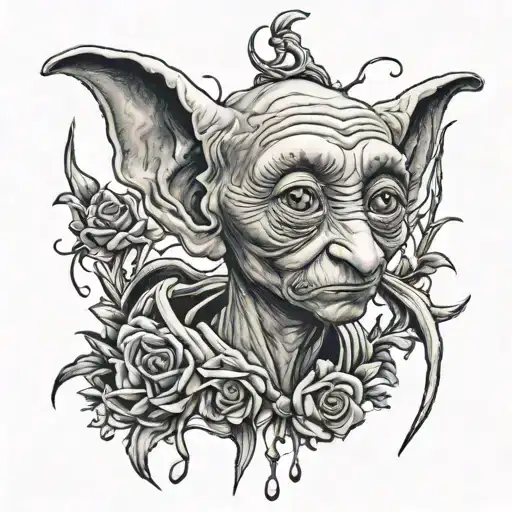 Dobby Harry Potter tattoo design idea