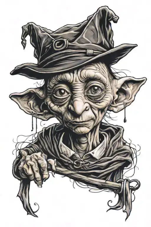 Dobby Harry Potter tattoo design idea