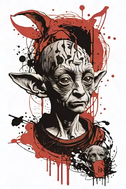 Dobby Harry Potter tattoo design idea