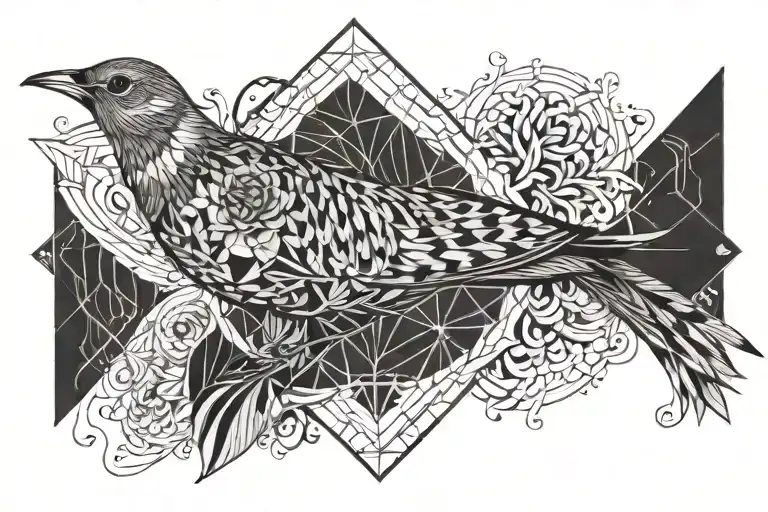 Lark tattoo design idea