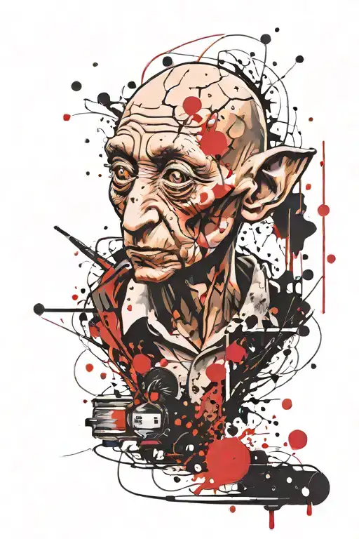 Dobby Harry Potter tattoo design idea