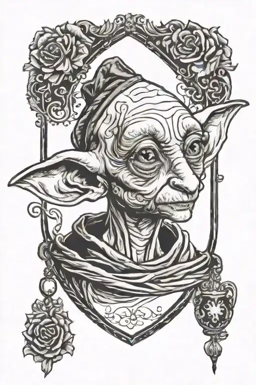 Dobby Harry Potter tattoo design idea