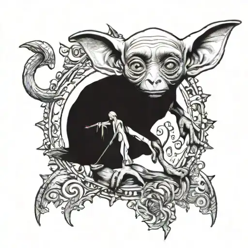 Dobby Harry Potter tattoo design idea