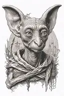 Dobby Harry Potter tattoo design idea