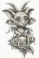 Dobby Harry Potter tattoo design idea