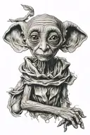 Dobby the free elf tattoo design idea