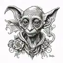 Dobby Harry Potter tattoo design idea