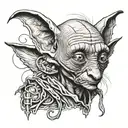 Dobby Harry Potter tattoo design idea