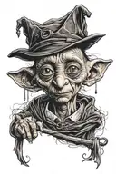 Dobby Harry Potter tattoo design idea