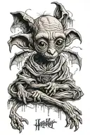 Dobby Harry Potter tattoo design idea