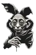 Dobby snapping his fingers tattoo design idea
