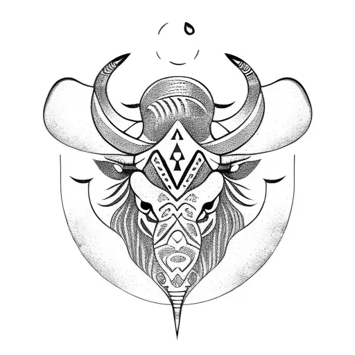 taurus libra and pisces tattoo design idea