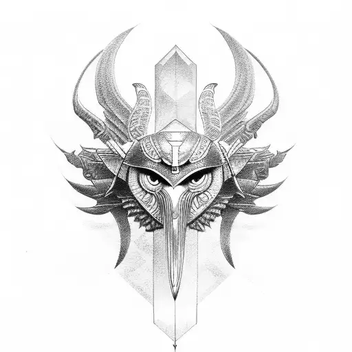 horus god tattoo design idea