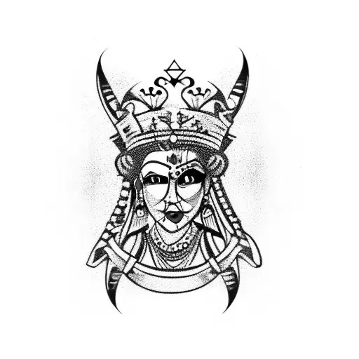 Queen of Hearts tattoo design idea