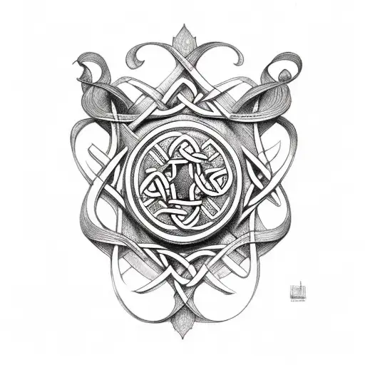 Irish celtic tattoo design idea