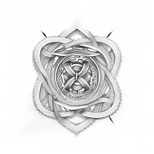 trinity knot tattoo design idea