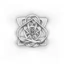 trinity knot tattoo design idea