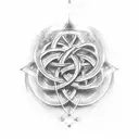 trinity knot tattoo design idea