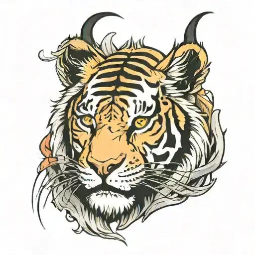 liger tattoo design idea