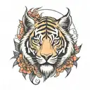 liger tattoo design idea