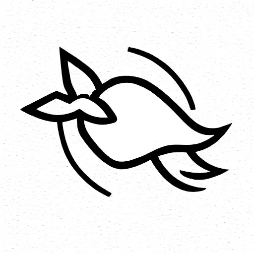 three stars turtle and wave in a line tattoo design idea
