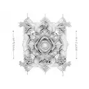 An intricate dotwork design featuring a symphony of various instruments forming a cohesive pattern tattoo design idea