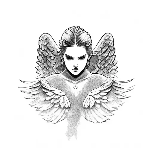angel, money, Greek gods tattoo design idea