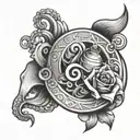 sleep token band tattoo tattoo design idea
