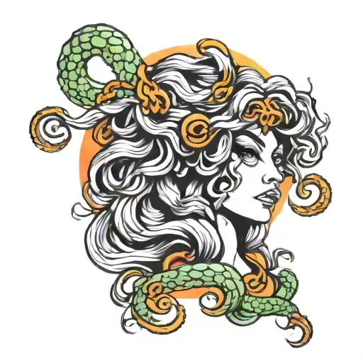 medusa tattoo design idea