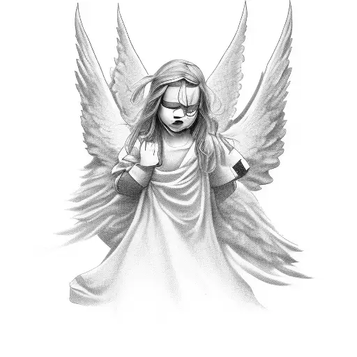 Angel clouds bmw date of birth  tattoo design idea