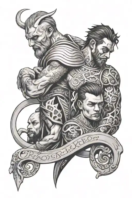 brothers keeper tattoo design idea