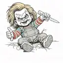 chucky tattoo design idea