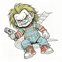 chucky tattoo design idea