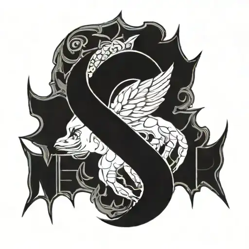 Never give up tattoo design idea