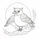Stolas from helluva boss tattoo design idea