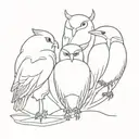 Stolas from helluva boss tattoo design idea