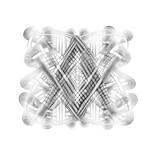 dna helix biology tattoo design idea