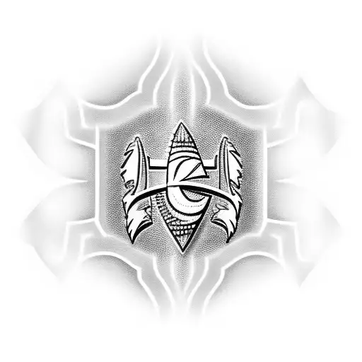 kc chiefs arrowhead nfl tattoo design idea