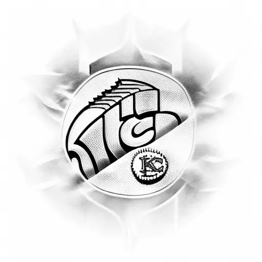 kc chiefs arrowhead nfl tattoo design idea