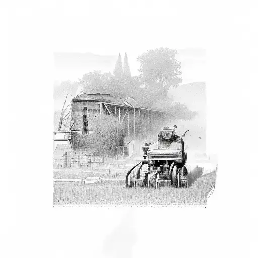 farming tattoo design idea