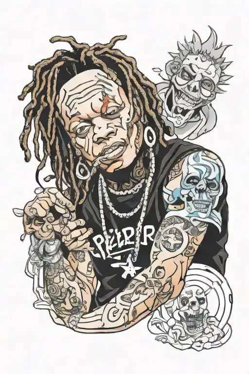 trippie redd tattoo design idea