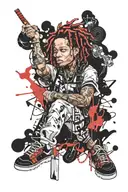 trippie redd tattoo design idea