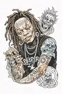 trippie redd tattoo design idea