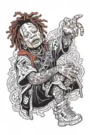 trippie redd tattoo design idea