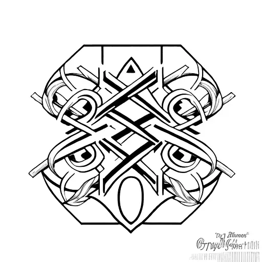 A cross with the words 'Cross Justice' written within it tattoo design idea