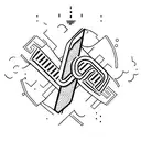 word JUSTIÇA, in which the letter T is a cross, thinline tattoo design idea