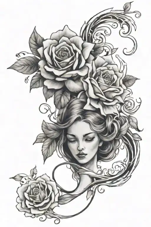 strength, grief and serenity   tattoo design idea